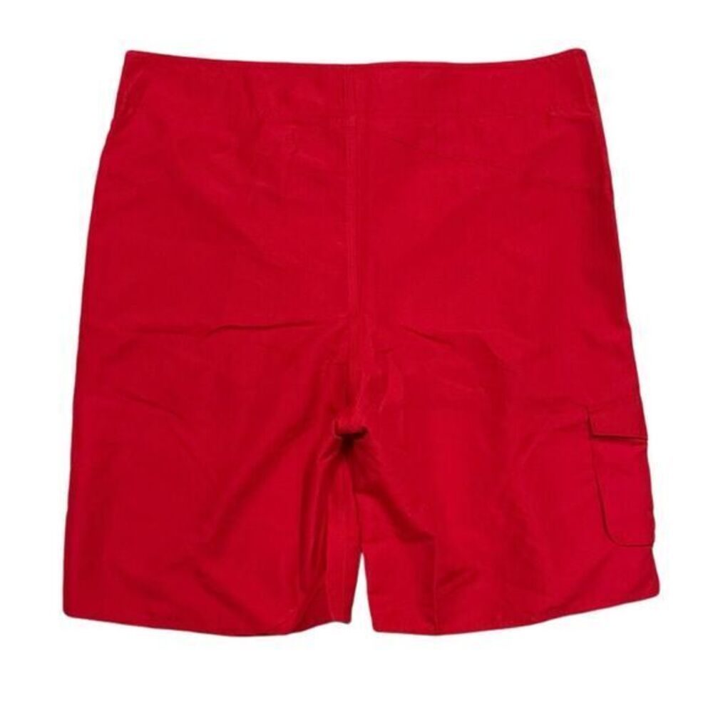 Sporti Board Shorts Swim Trunks Cargo Pocket Red Mens Size 40 - Picture 2 of 5